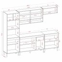 Ver imagem 4 de Jogo de Cozinha Atena Completo 249cm - Cinamomo/Branco Aramóveis