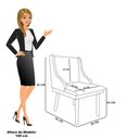 Ver imagem 4 de Cadeira Sala de Jantar Pé Palito Natural Kit 6 Liz Bouclê Azul D03 - D'Rossi