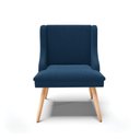 Ver imagem 6 de Cadeira Sala de Jantar Pé Palito Natural Kit 6 Liz Bouclê Azul D03 - D'Rossi