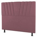 Ver imagem 1 de Cabeceira Cama Box Solteiro Dublin 100cm Suede Rosê - Desk Design