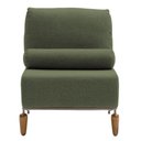 Ver imagem 6 de Poltrona Decorativa Aurea Base Aço Champagne Linho Verde - Nexta Casa