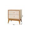 Mesa De Cabeceira Lucca Com 2 Gavetas Edn Móveis - 3