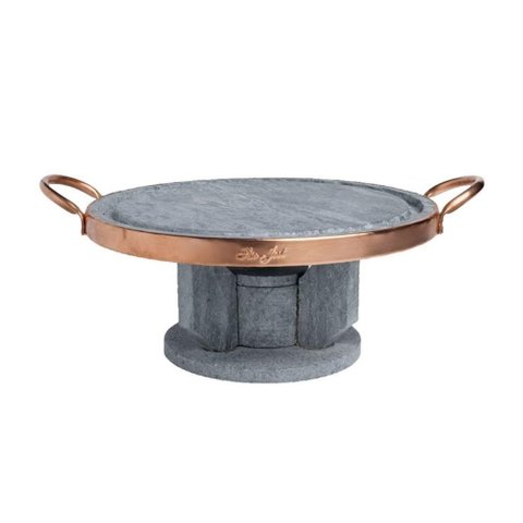 Conjunto para Carne e Réchaud Fogareiro Mantém Calor Aquecimento Uniforme Visual Rústico