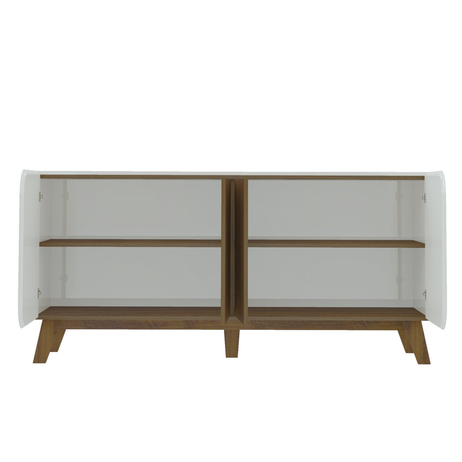 Buffet Elegance 4 Portas Pinho Ripado/off White Artely Móveis - 5