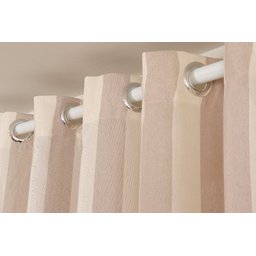 Cortina para Quarto ou Sala com Ilhoses Bari 4,00 X 2,50 de Varao Bene Tu - 3