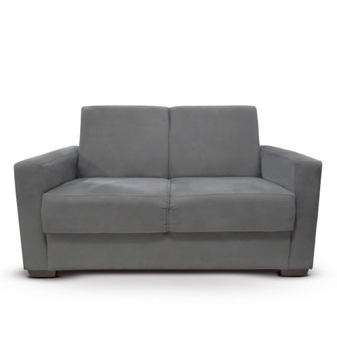 Sofá Estofado 2 Lugares Sala Estar Recepção Lavínia Suede:cinza