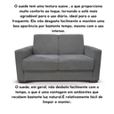 Ver imagem 5 de Sofá Estofado 2 Lugares Sala Estar Recepção Lavínia Suede:cinza