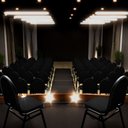 Ver imagem 2 de Kit 8 Cadeiras Hoteleiras Auditório Empilhável Linho M23 Preto - Mpozenato
