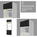 Ver imagem 7 de Torre Quente 70 cm 3 Portas Branco/Preto Lux Madesa