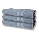Ver imagem 4 de 6 Toalhas Grande Felpudas e Grossa 80x150 Azul+bege
