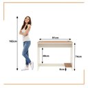 Ver imagem 3 de Conjunto de Escritório 4 Peças Noruega Office Mesa Livreiro e 2 Aparadores Buffet - Via Nossa -
