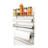 Organizador Aço Cromado Cozinha Porta Rolos Papel Toalha Top - 2