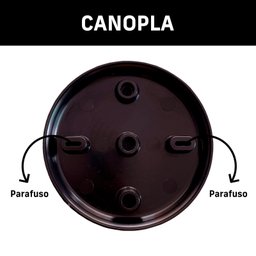 Trilho Eletrificado 3 Spot Led Gu10 Mr16 Canopla Tampa Cor:preto - 8