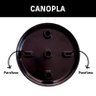 Trilho Eletrificado 3 Spot Led Gu10 Mr16 Canopla Tampa Cor:preto - 8