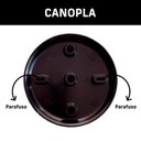 Ver mais imagens de Trilho Eletrificado 3 Spot Led Gu10 Mr16 Canopla Tampa Cor:preto