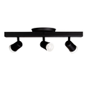 Ver imagem 1 de Trilho Eletrificado 3 Spot Led Gu10 Mr16 Canopla Tampa Cor:preto