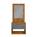 Ver mais imagens de Conjunto Gabinete C/ Espelheira para Banheiro Orion Naturalle/titanium