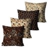 Kit com 4 Almofadas Mdecore Floral Preta - 1