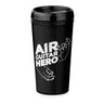 Copo Viagem 520ml Preto Air Guitar Hero Rock Presente Super - 1