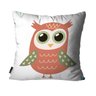 Kit com 3 Almofadas Infantil Coruja Branco - 2