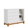 Cômoda com Porta e 4 Gavetas Lotus Branco Reller - 2