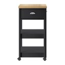 Ver imagem 4 de Aparador Carrinho Café 1 Gaveta 45 Cm Ba130 Preto Dtall