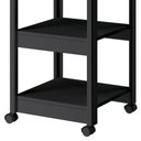 Ver imagem 5 de Aparador Carrinho Café 1 Gaveta 45 Cm Ba130 Preto Dtall