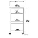 Ver imagem 7 de Aparador Carrinho Café 1 Gaveta 45 Cm Ba130 Preto Dtall