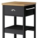 Ver imagem 6 de Aparador Carrinho Café 1 Gaveta 45 Cm Ba130 Preto Dtall