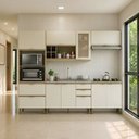 Ver imagem 1 de Cozinha Completa Modulada 5 Peças 2 Fornos e Cooktop Balcão sem Tampo de Pia Nanda