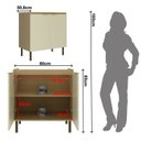 Ver imagem 5 de Cozinha Completa Modulada 5 Peças 2 Fornos e Cooktop Balcão sem Tampo de Pia Nanda