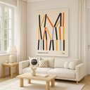 Ver imagem 5 de Quadro Canvas Bauhaus Minimalista-forma 40x30cm Mold Branca