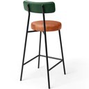 Ver imagem 6 de Banqueta Baixa Cozinha Sala Jantar Bancada Milão L02 Facto Verde Musgo Camel - lyam decor Lyam Decor