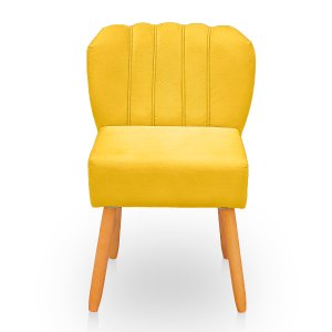 Cadeira Pétala para Sala de Jantar Confortável e Reforçada Suede