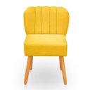 Ver imagem 1 de Cadeira Pétala para Sala de Jantar Confortável e Reforçada Suede