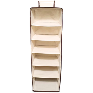 Organizador Cabideiro Vertical Organibox de 92x30x28cm Cor:marrom