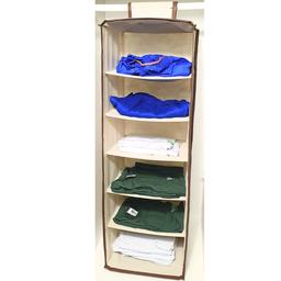 Organizador Cabideiro Vertical Organibox de 92x30x28cm Cor:marrom - 2