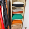 Organizador Cabideiro Vertical Organibox de 92x30x28cm Cor:marrom - 6