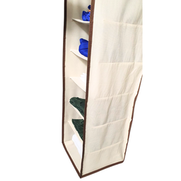 Organizador Cabideiro Vertical Organibox de 92x30x28cm Cor:marrom - 3