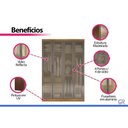 Ver imagem 5 de Guarda Roupa Closet Modulado Casal 4PTS 3g Rizon Neve N. Horizonte