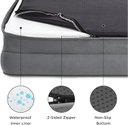 Ver imagem 3 de Bedsure Cama Ortopédica Grande para Cães Grandes Cinza