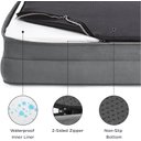 Ver imagem 3 de Bedsure Cama Ortopédica Grande para Cães Grandes Cinza