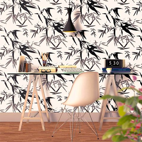 Papel de Parede Bambu 1 Arte Destaque 2 Metros