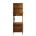 Ver imagem 3 de Armário Torre Quente 4 Portas Luisa 209cm MDF Moderna Mobília