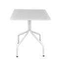 Ver imagem 3 de Jogo Mesa Quadrada 70x70 para Restaurante Comércio com 4 Cadeiras Iso Roxa Base Branca