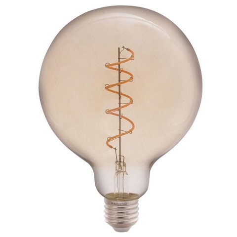 Lâmpada Led de Filamento Espiral Tramontina G125 4 W 2200 K Luz Amarela Âmbar Tramontina