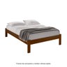 Cama Casal Madeira Maciça Turca Castanho - Casa da Madeira - 3