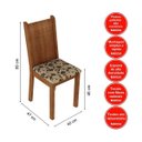 Ver imagem 4 de Conjunto Sala de Jantar Mesa e 6 Cadeiras Celeny Madesa