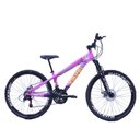 Ver imagem 1 de Bicicleta Viking Aro Aero 26 |21v |rosa Neon Azul Marinho