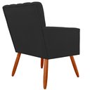 Ver imagem 3 de Kit 2 Poltrona Decorativa Miami Preto para Sala de Estar Recepção